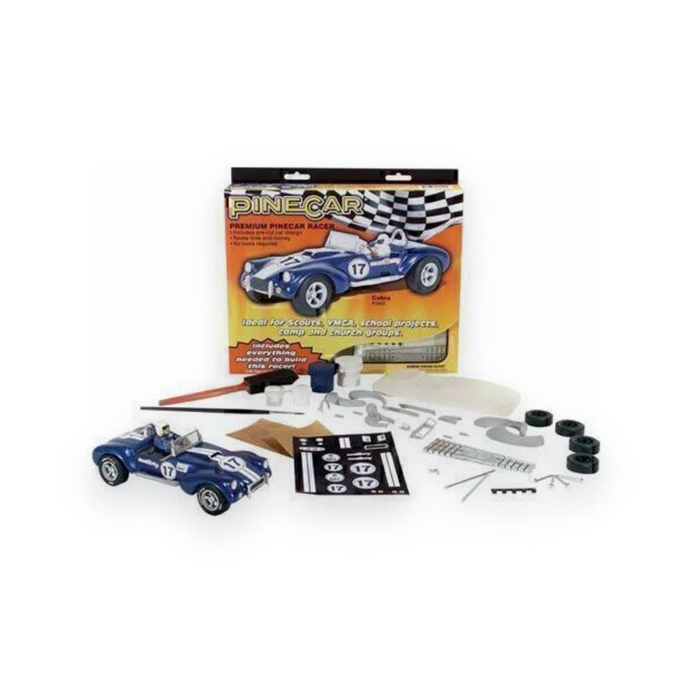 Pinecar Premium Car Kit, Blue Venom Racer