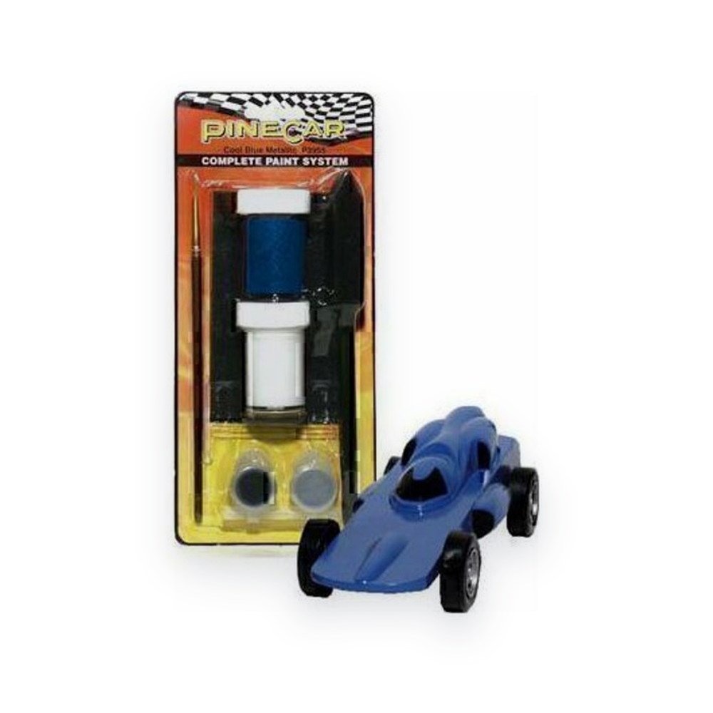 Pinecar Complete Paint System, Cool Blue