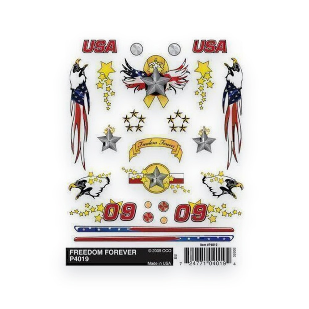 Pinecar Dry Transfer Decals, Freedom Forever