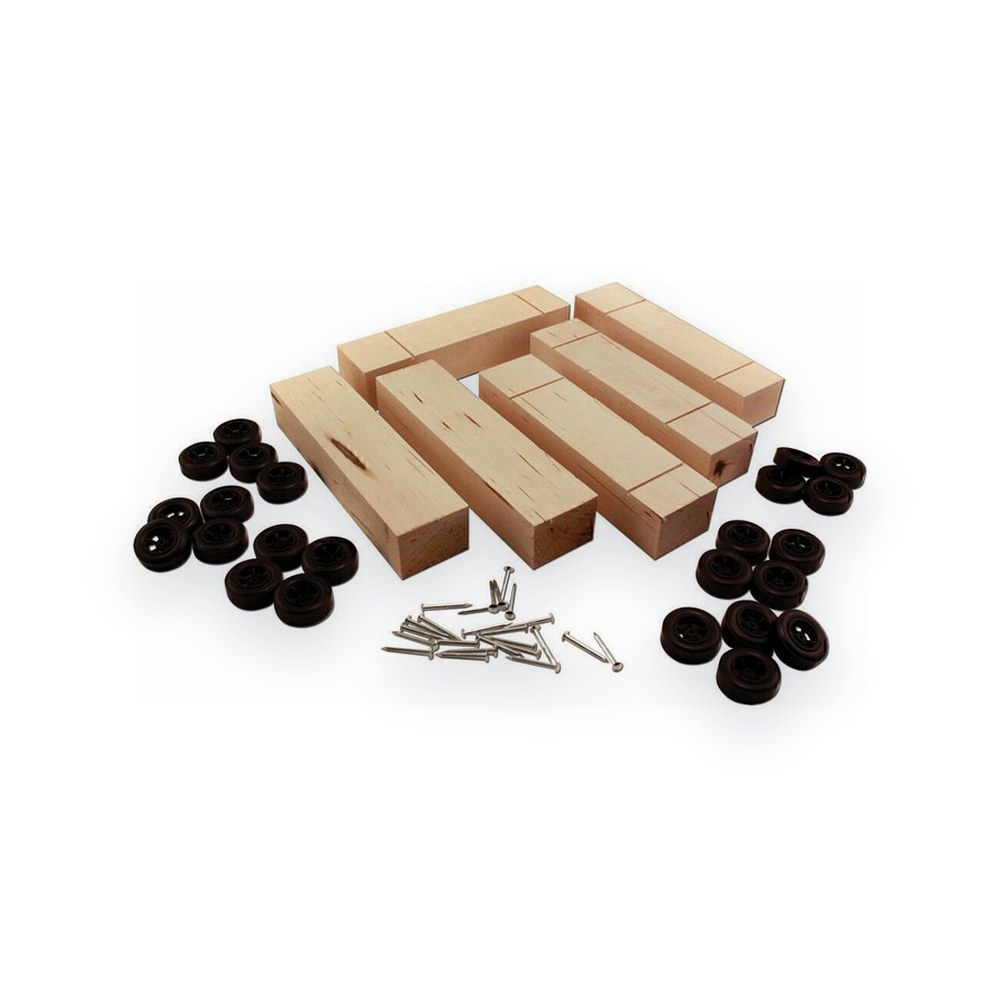 Pinecar Basic Car Bulk Kit, Qty 6