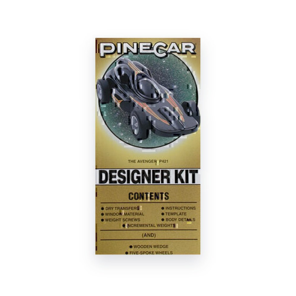 Pinecar Designer Car Kit, Avenger W/Wedge