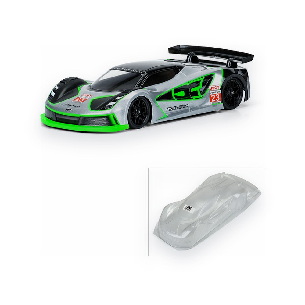 Protoform 1:10 Venturi GT Clear Body, for 190mm TC