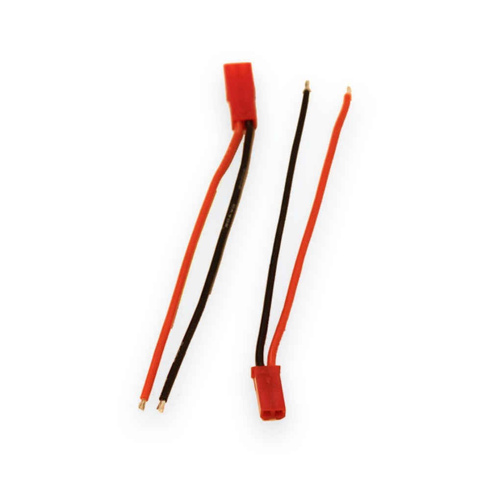 Racers Edge JST Male/Female Connector Pair, 100mm Wire