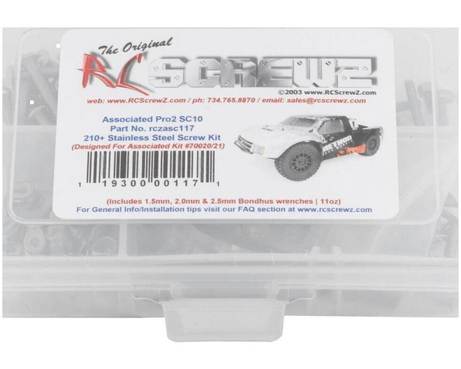 Associated Pro2 SC10 Stainless Steel Screw Kit