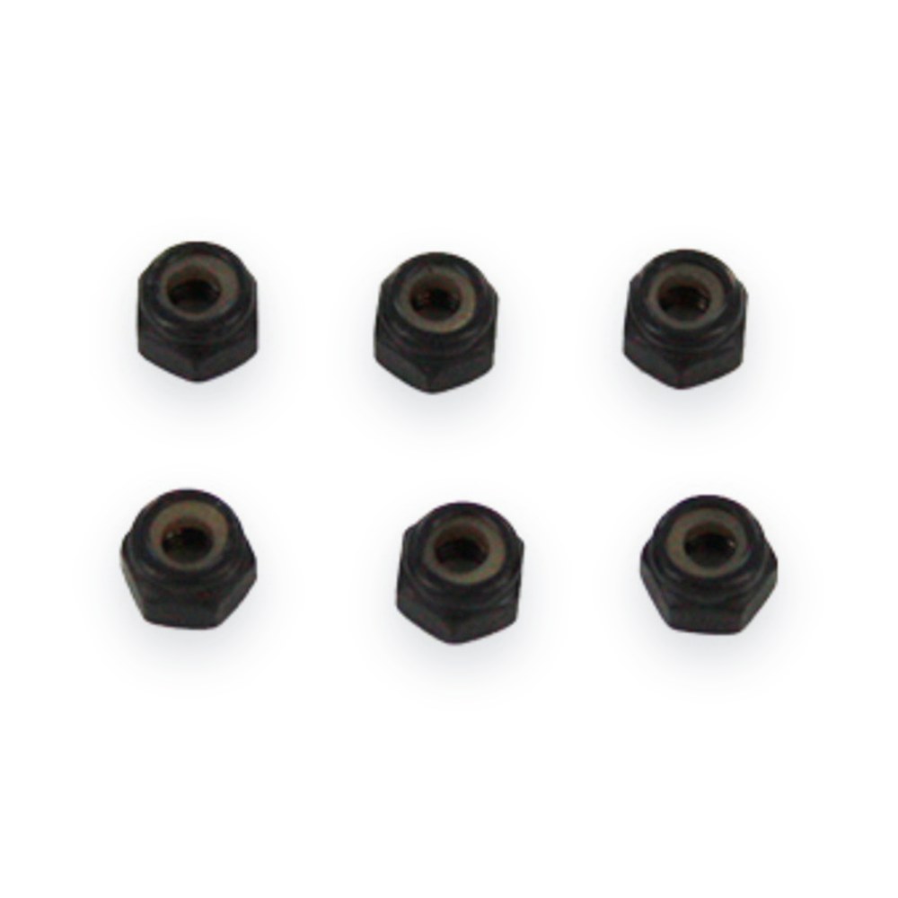 Redcat Nylon Lock Nut, M3, 6 Pieces