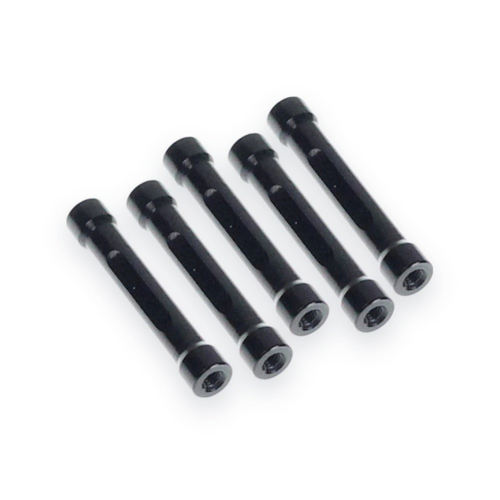 Redcat Ascent-18 Apex Aluminum Frame Rail Braces, Black, 5 Pieces