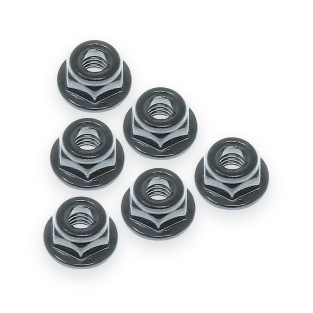 Redcat Serrated Nylon Lock Nut, 4mm, 6pcs