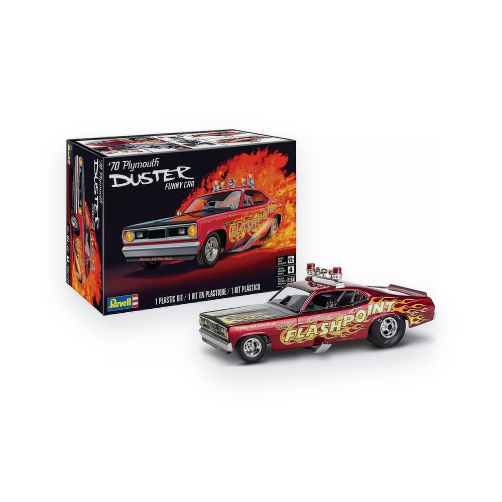 Revell 1/24 Plymouth Duster Funny Car, 70, Plastic Model Kit