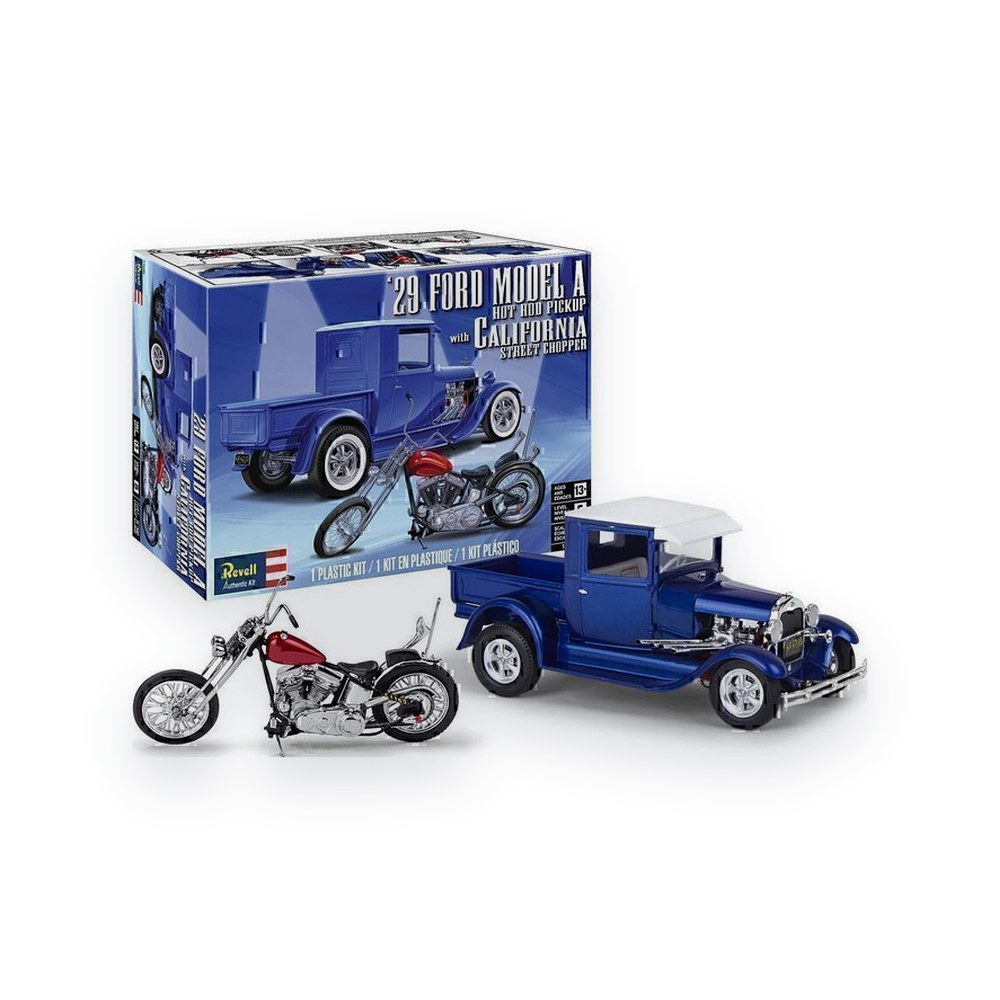 Revell 1/25 Model A Pickup, 1929, with California Street Chopper