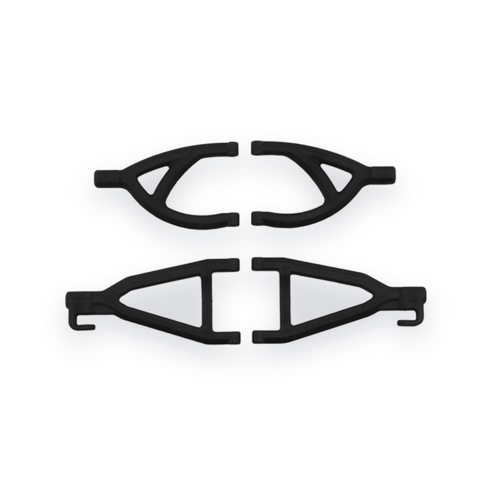 RPM E-Revo Rear Upper/Lower A-Arms, Black