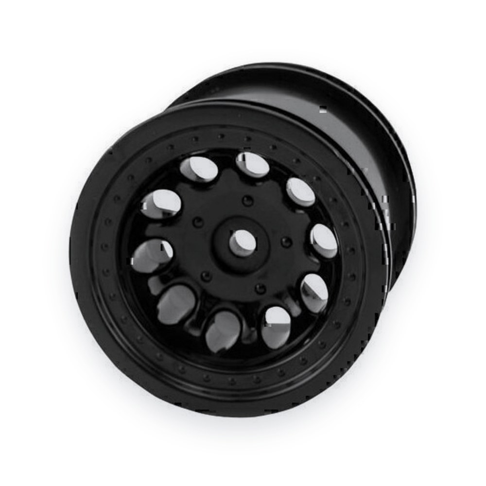 RPM R/C Products Rustler Stampede 2WD Rear Revolver 2.2 Wheels, Black, Pair (2)