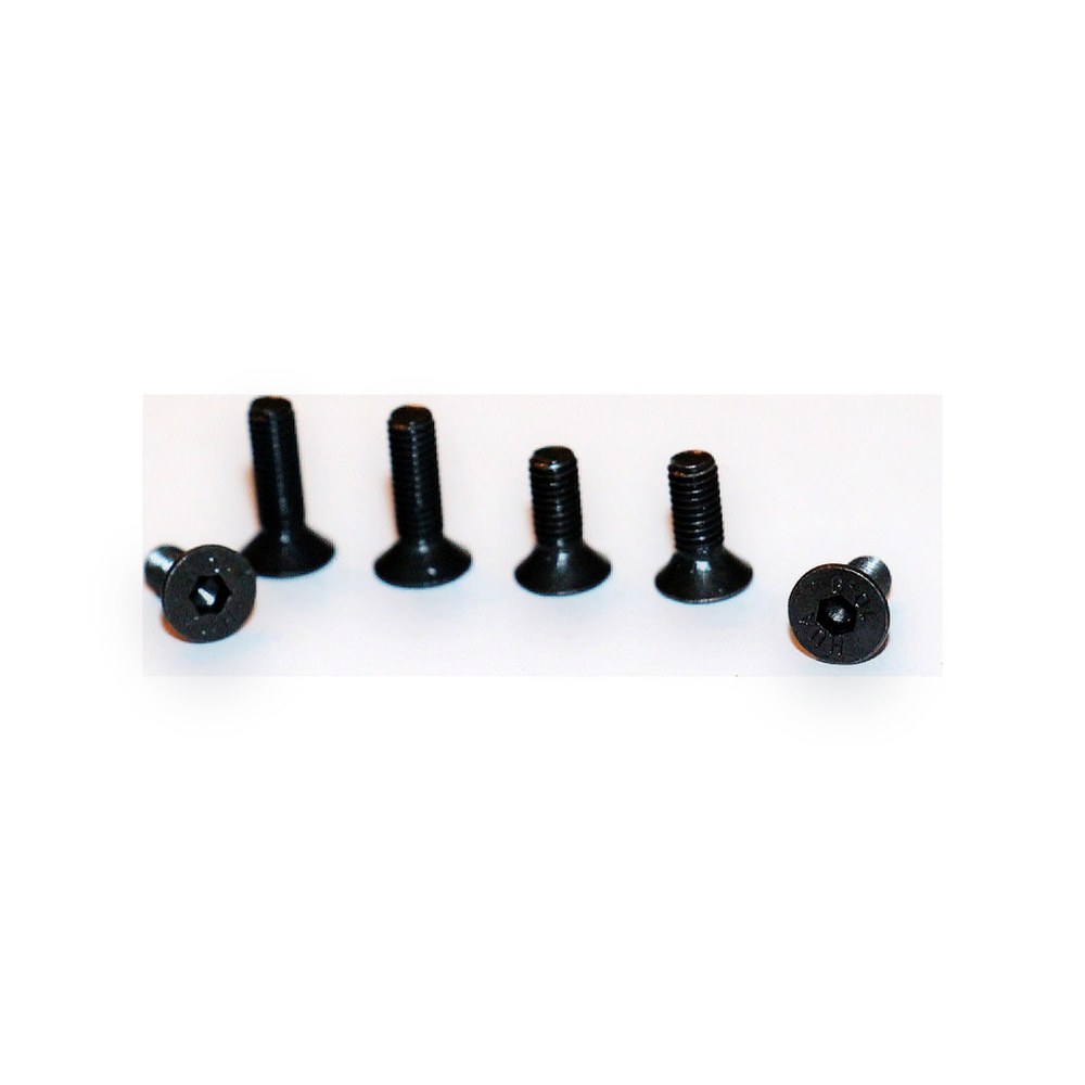 Hot Racing FHCS Flat Head Cap Screws, M3x8mm/M3x10mm, Qty (4/2)