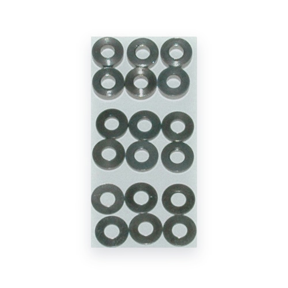 Schumacher Speed Pack, Alloy Spacers, M3x7mm, 0.5, 1 and 2mm, Pack of 18
