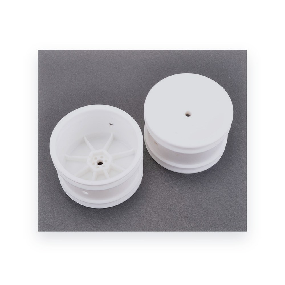 Schumacher Off Road Rear Hex Wheels, White, Pr