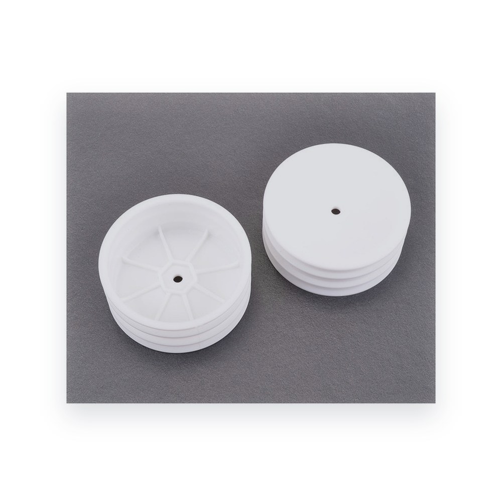 Schumacher 2WD Front Hex Wheels, White, pr