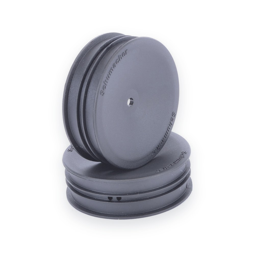 Schumacher 2WD Slim Hex Wheels, Black