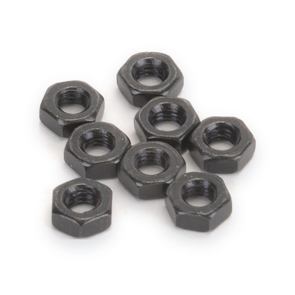 Schumacher Speed Pack M3 Steel Nuts, Black, 8 Pack