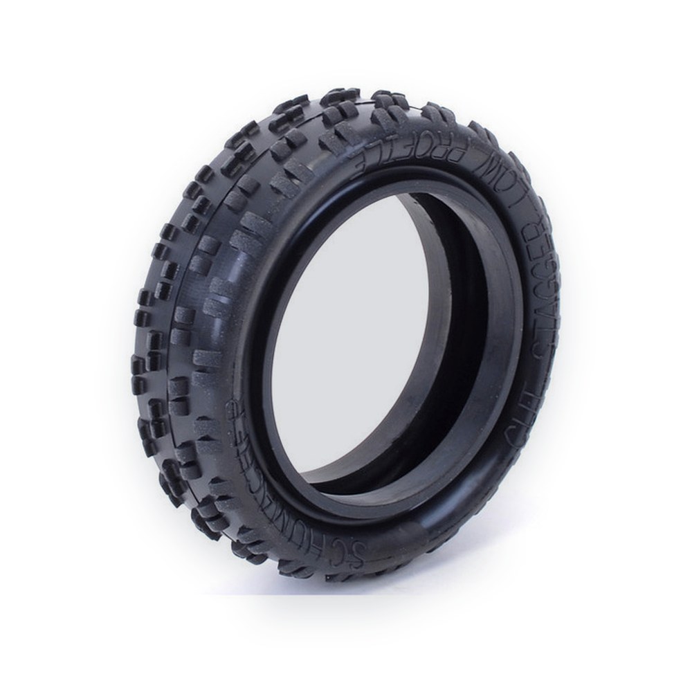 Schumacher Low Profile Cut Stagger Tires, Blue, Pair