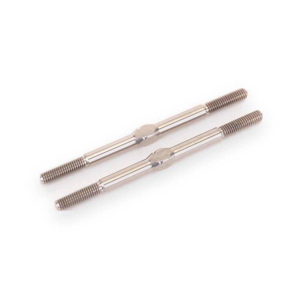 Schumacher Titanium Turnbuckle, 53mm, Silver, Pair