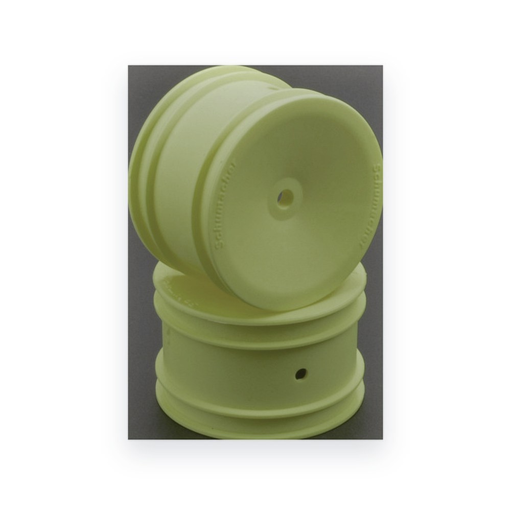 Schumacher Rear Off-Road Wheel, Neon Yellow v2, pr