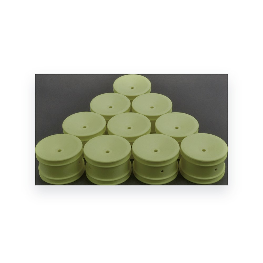Schumacher Rear Off-Road Wheel, Neon Yellow v2, 5pr