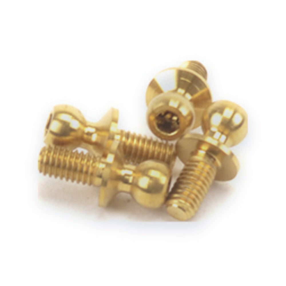 Schumacher Titanium Ball Stud, Low, Short, Pack of 4