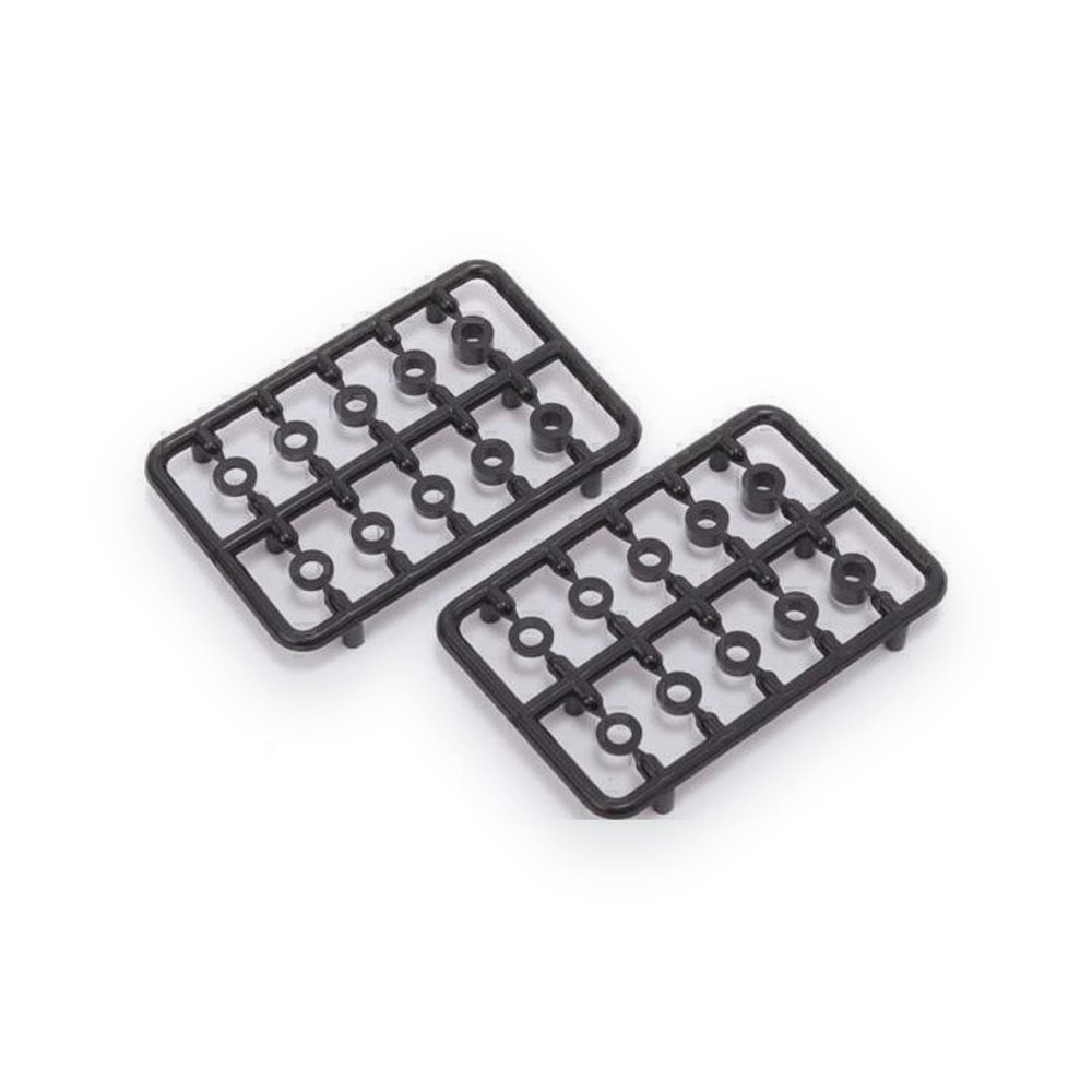 Schumacher Plastic Washer Set, 1, 1.5, 2, 3, 4mm, 20 Pieces