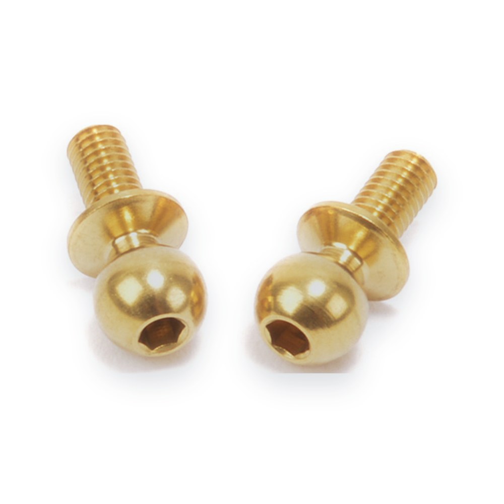 Schumacher Ti Ball Studs, 5.5mm, Short, Pair