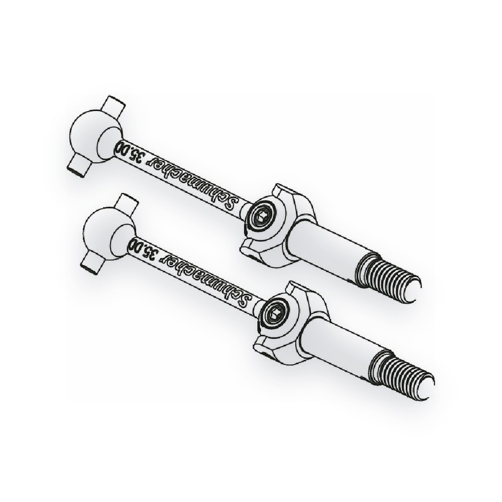 Schumacher Neon Rear Driveshaft, Assembled (Pair)