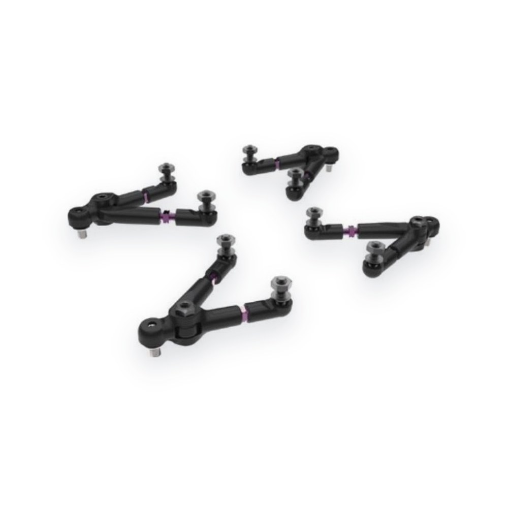 Schumacher Adjustable Upper Wishbone Set, Neon