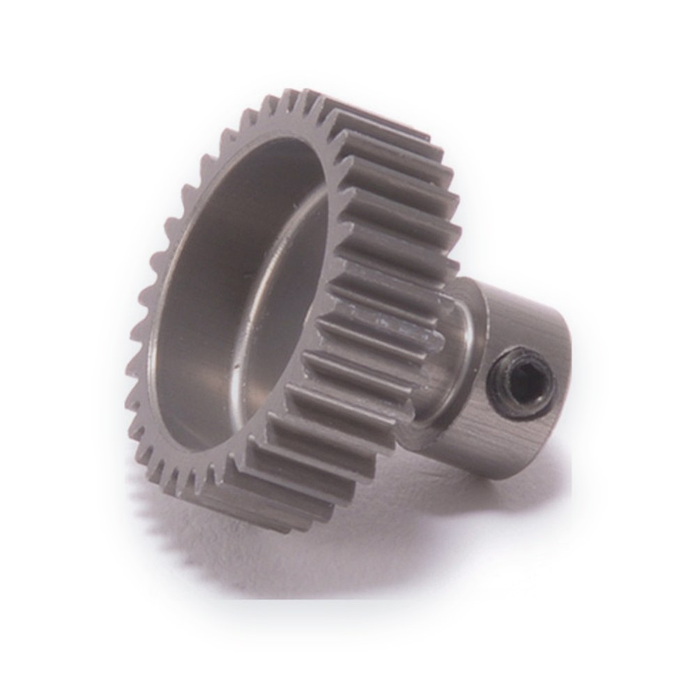 Schumacher Pinion, Long Boss Hard Aluminum, 48DP, 40T