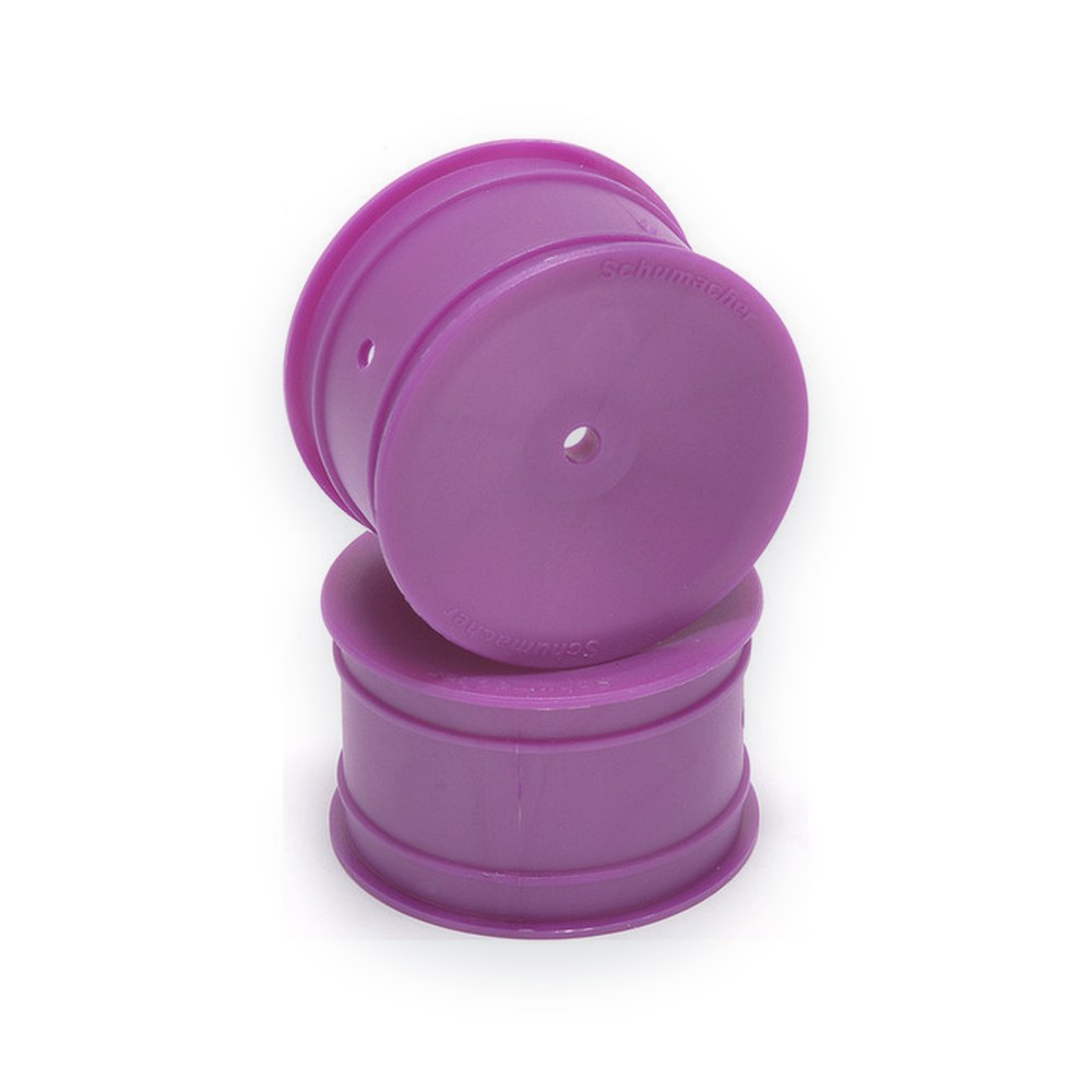 Schumacher Rear Offroad Wheel, 12mm Hex, Purple (pair)