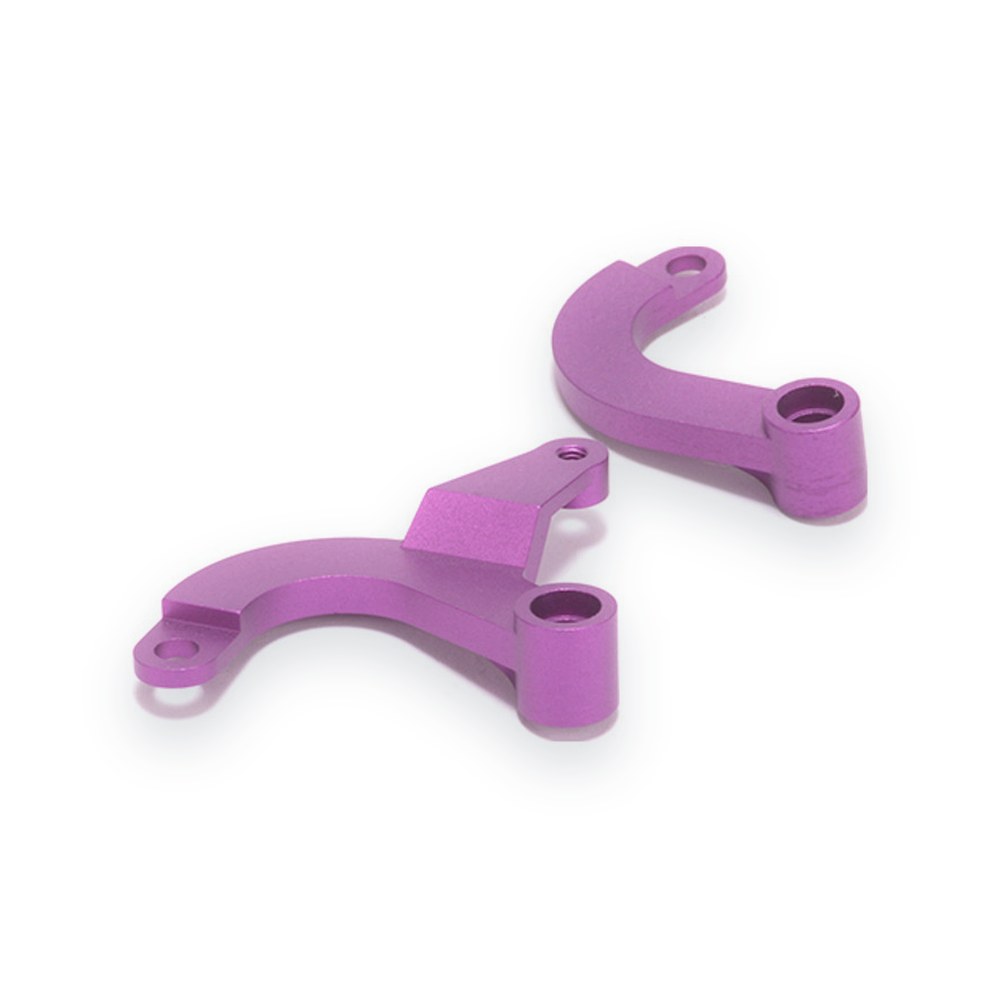 Schumacher C2W Purple Aluminum Steering Radius Arms (pr)
