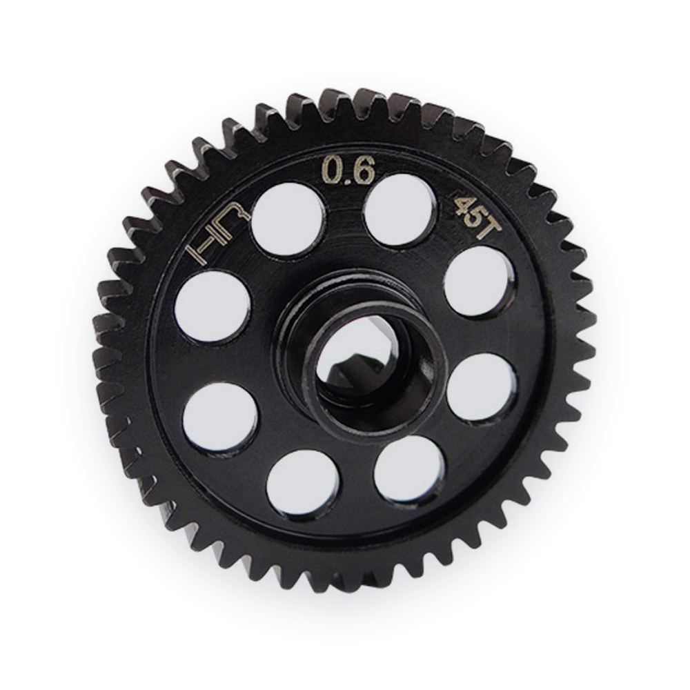 Hot Racing Steel Spur Gear, 45t, Bx/Mt/Sc4.18, .6 Module