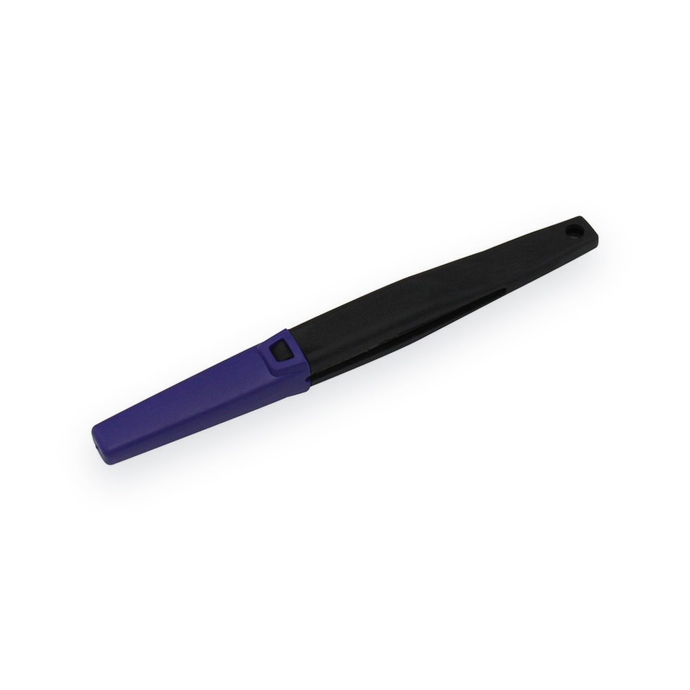 Hot Racing Splinter Tip Tweezers, Rubber Grip with Cap