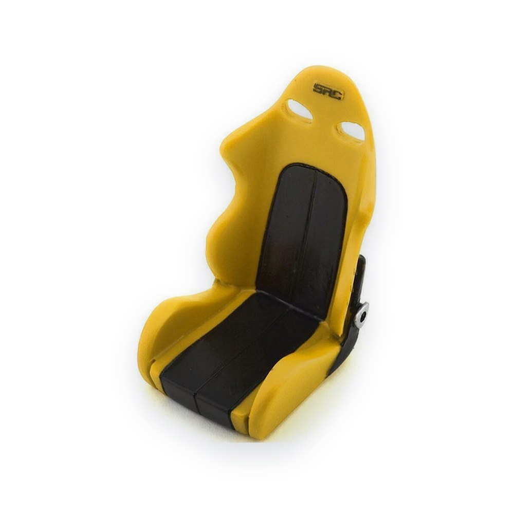 SIDEWAYS RC Scale Drift Bucket Seat V2, Yellow, for 1:10 Scale Model Car