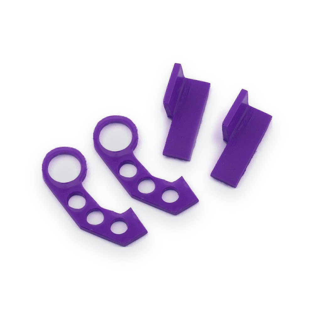 SIDEWAYS RC Scale Drift JDM Tow Hook, Purple, (2), Style 3