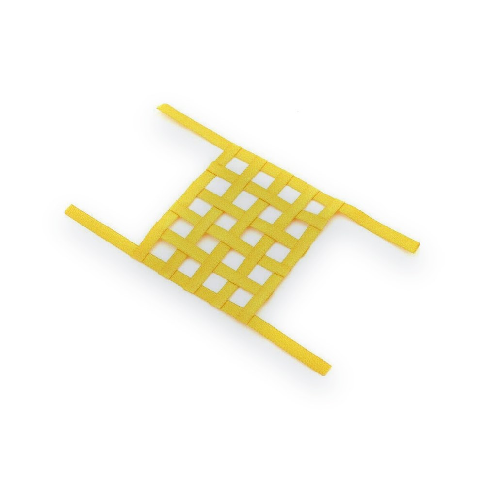 SIDEWAYS RC Scale Drift Window Net, Small Yellow