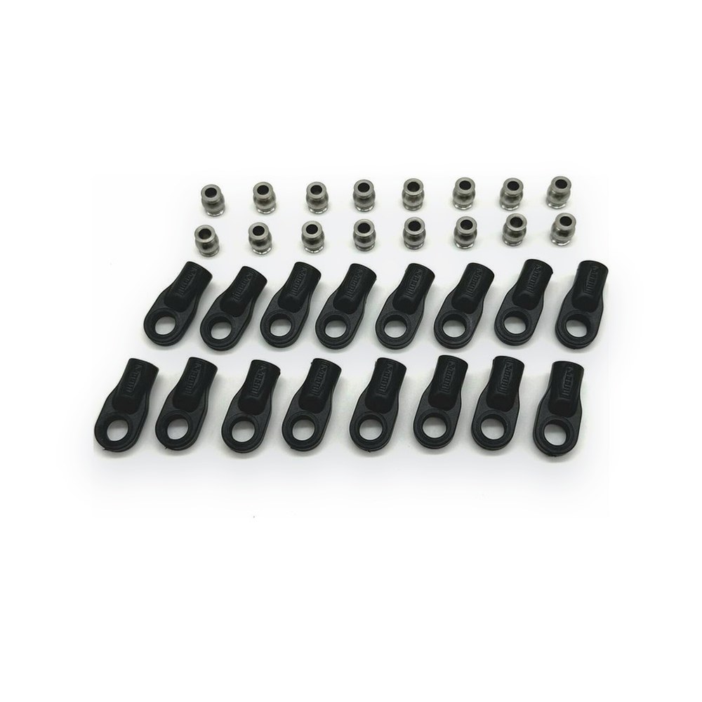 Reefs RC Xp Rod Ends and Stainless Steel Pivot Balls, 16 Pack