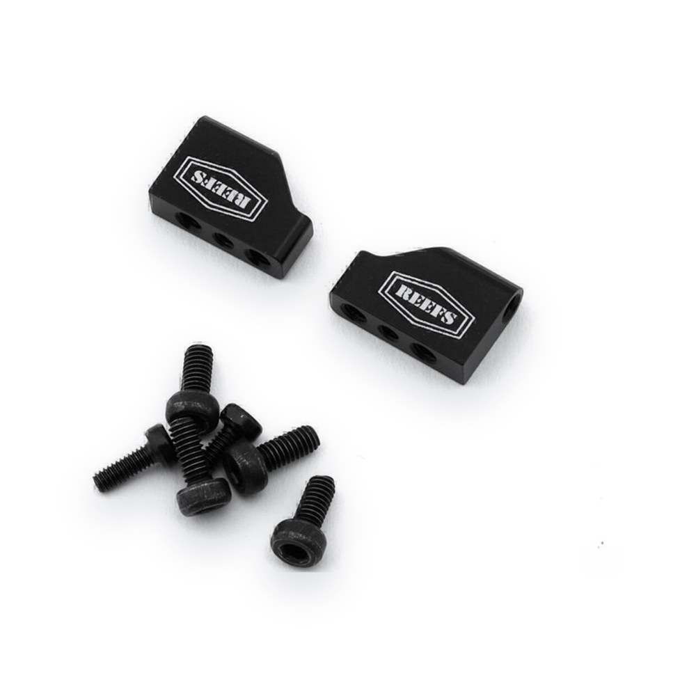 Reefs RC Raw100 Mini Servo Mounting Tabs, CNC-Machined Aluminum, Qty 2