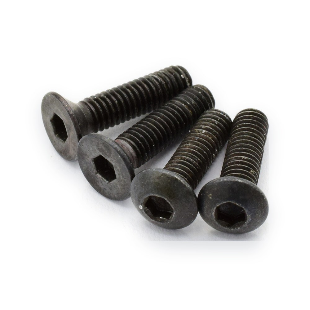 Hot Racing M3x10mm BHCS/FLCS Button and Flat Head Cap Screws (2 each)