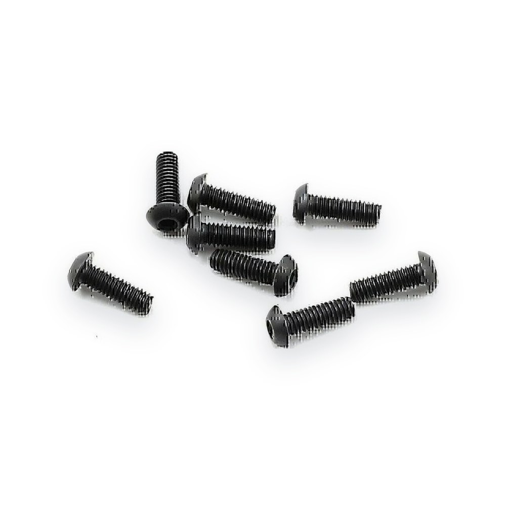 Hot Racing M2.5x8mm (BHCS) Button Head Cap Screws, Qty 8