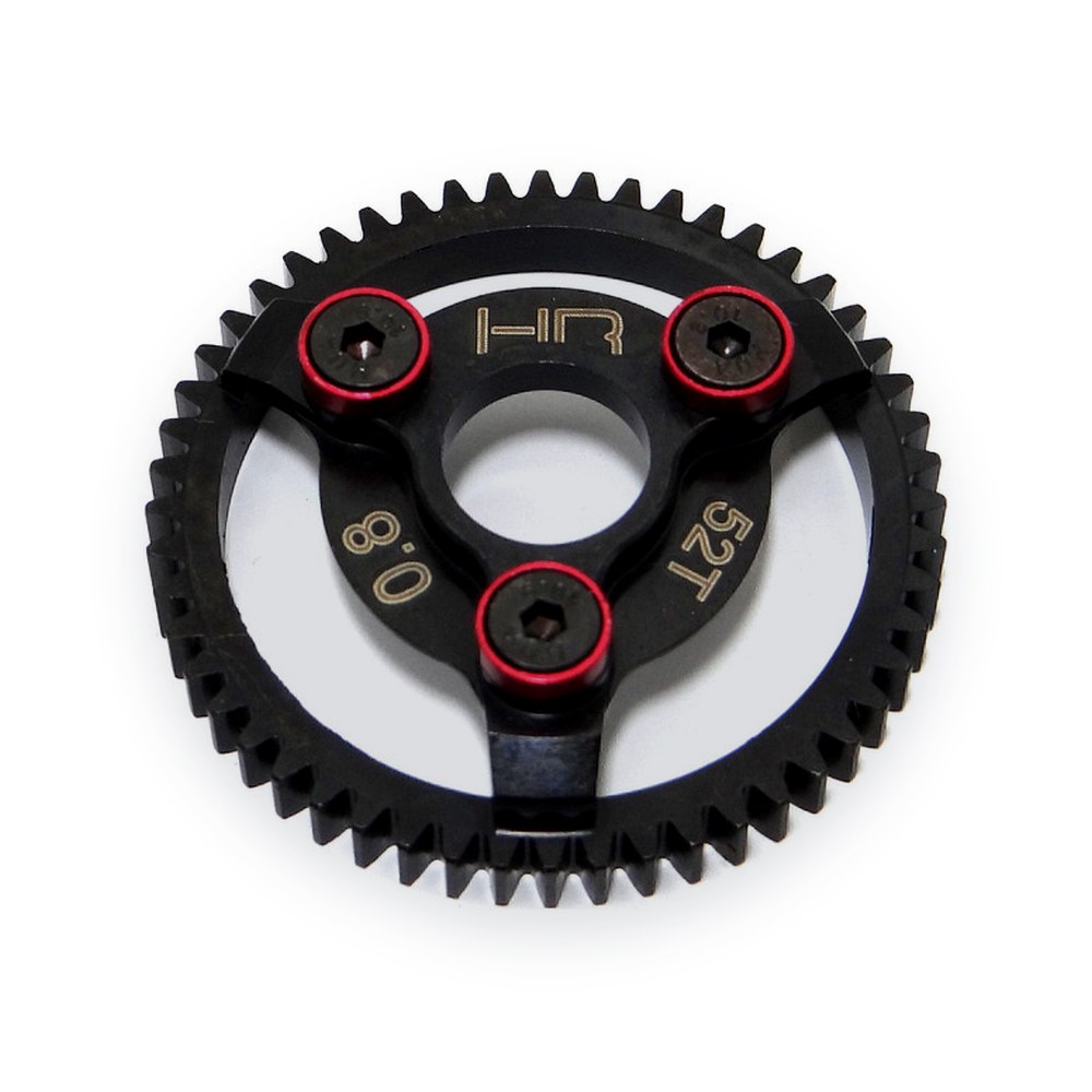 Hot Racing TRA Steel Spur Gear, 52t 32p (Red)