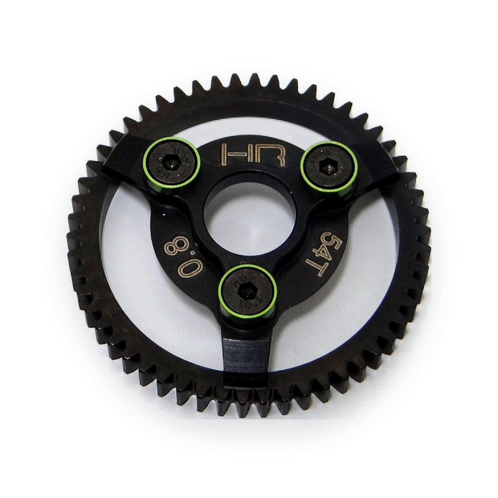 Hot Racing TRA Steel Spur Gear, 54t 32p (Green)