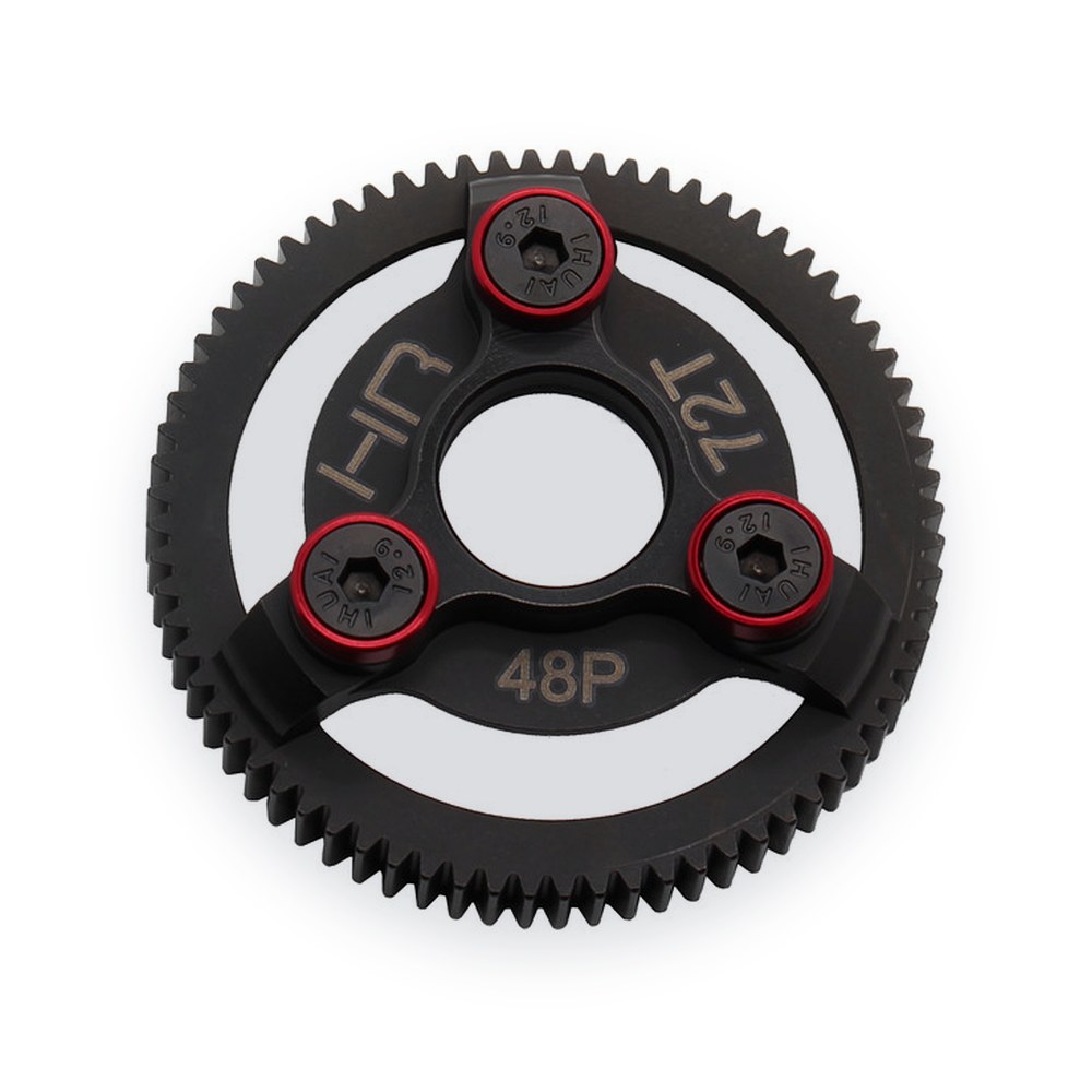 Hot Racing TRA Hardened Steel Spur Gear, 72t 48p (Red)