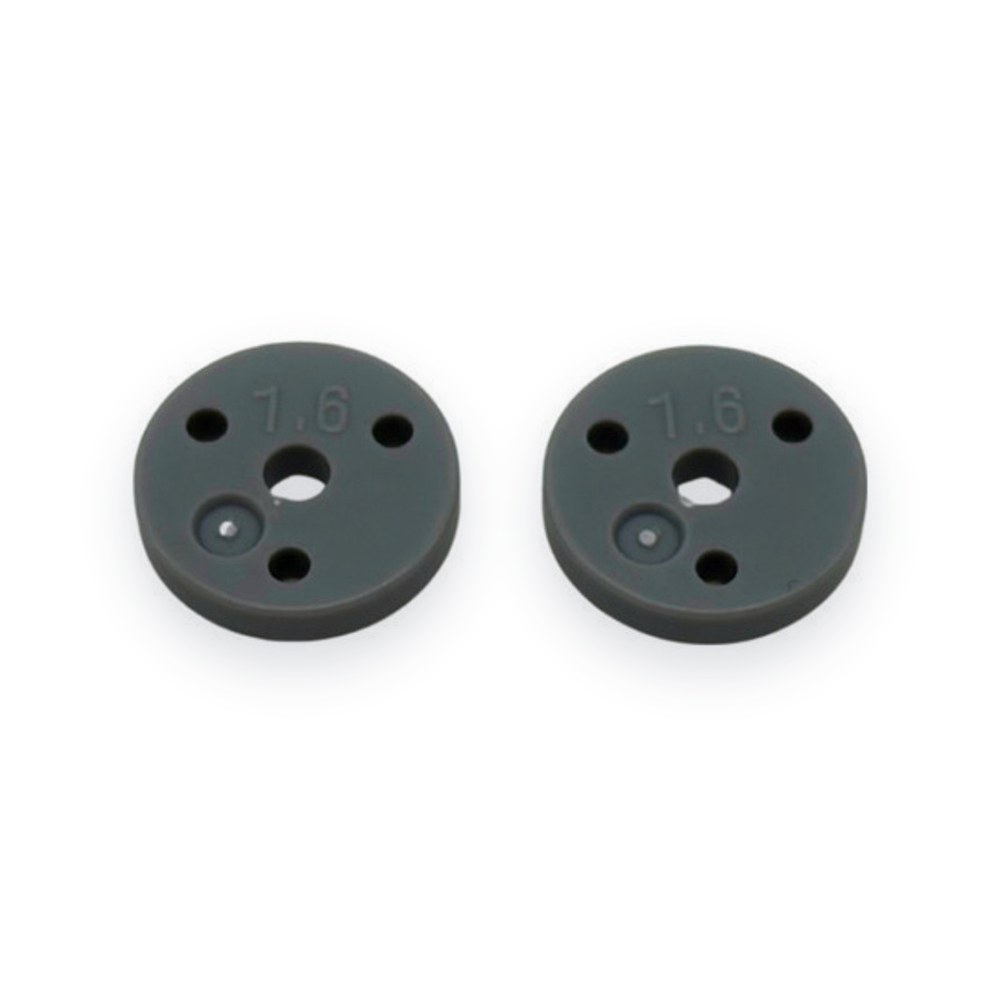 SWORKz 1/10 BBS Precision Plastic Shock Piston, Flat Type (1.6X3Hls) (13mm) (2P)