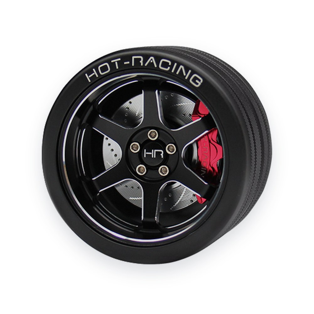 Hot Racing NB4 Steering Wheel, Black TE37, 6061