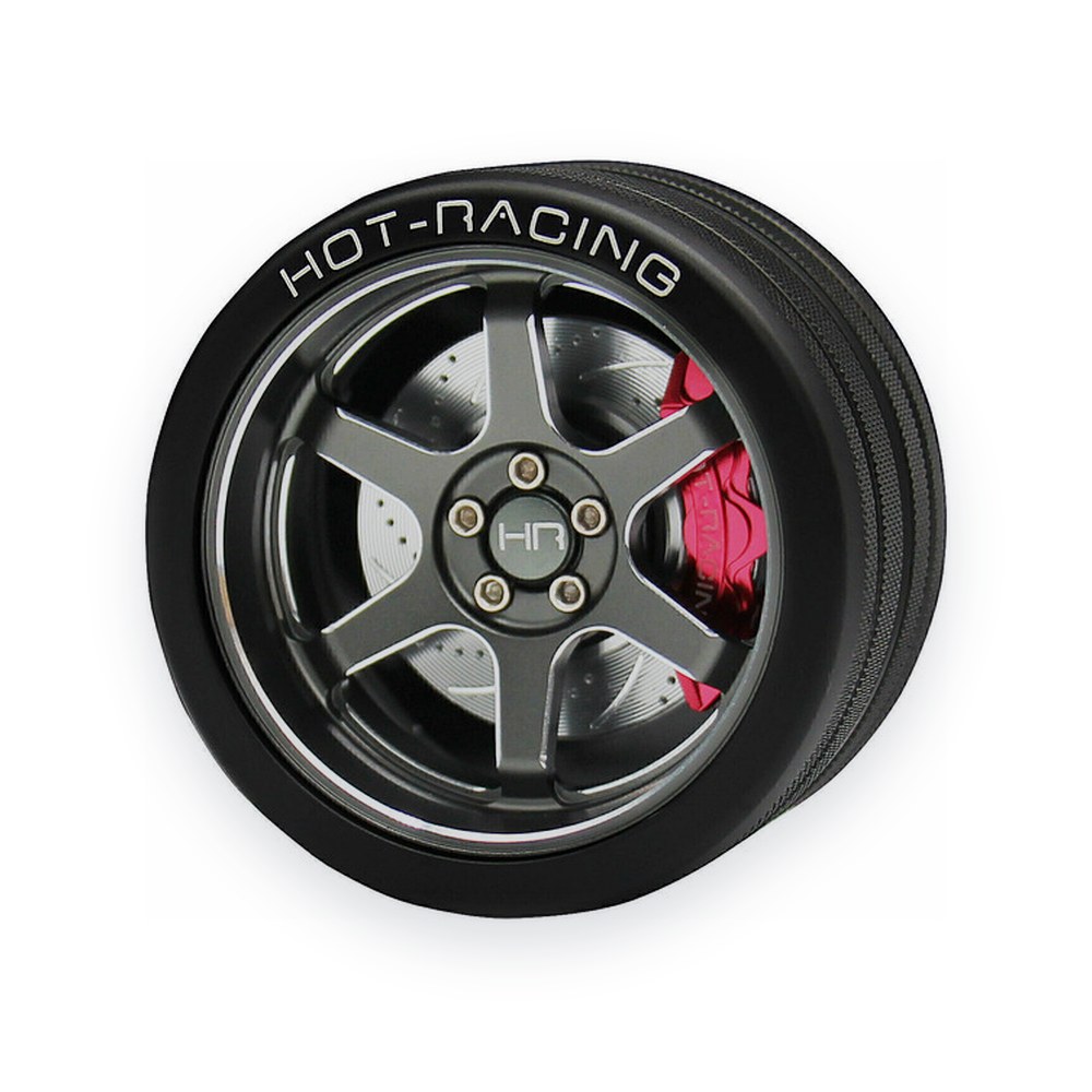 Hot Racing NB4 Steering Wheel, Gunmetal TE37, 6061