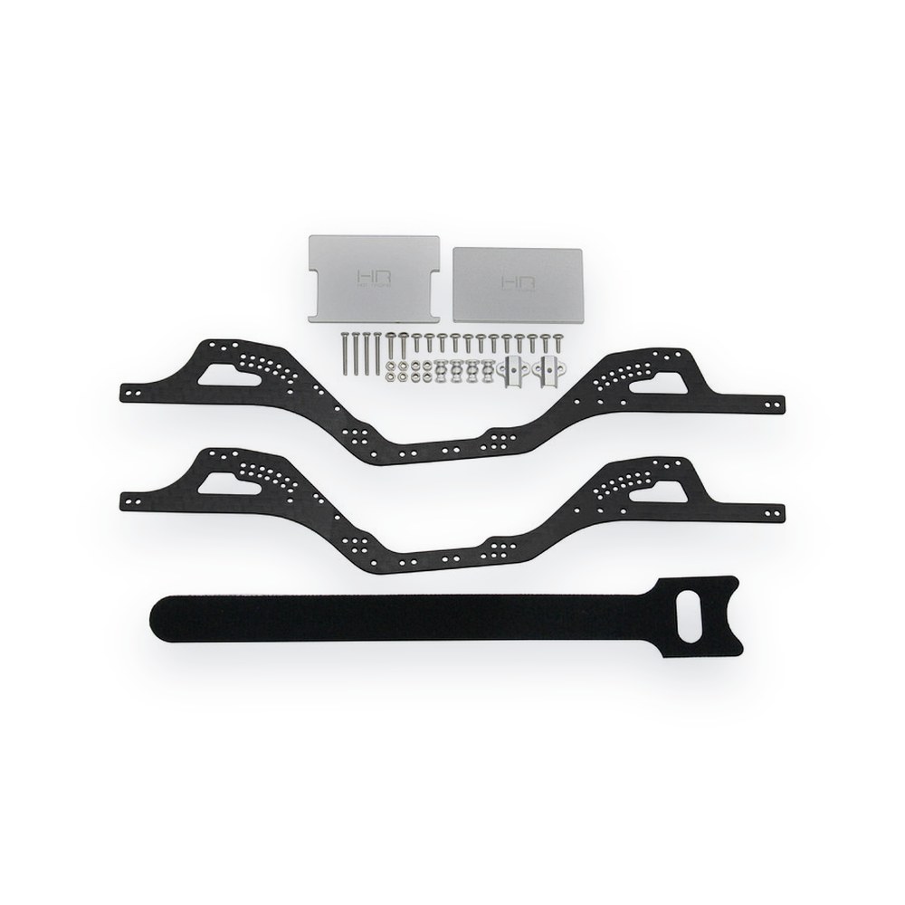 Hot Racing SCX24 LCG Graphite Angled Chassis Kit