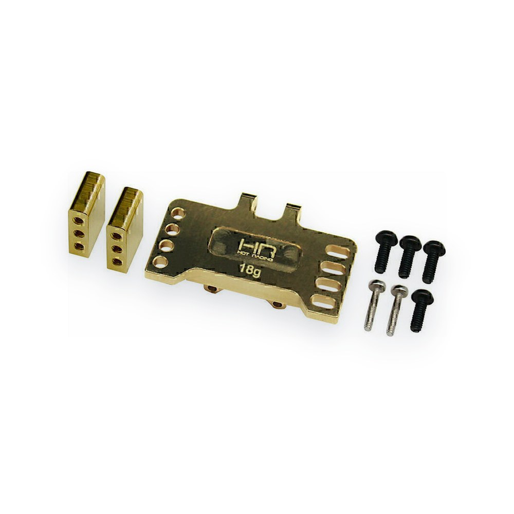 Hot Racing SCX24 Brass Servo Mount, Reefs Emax Savox